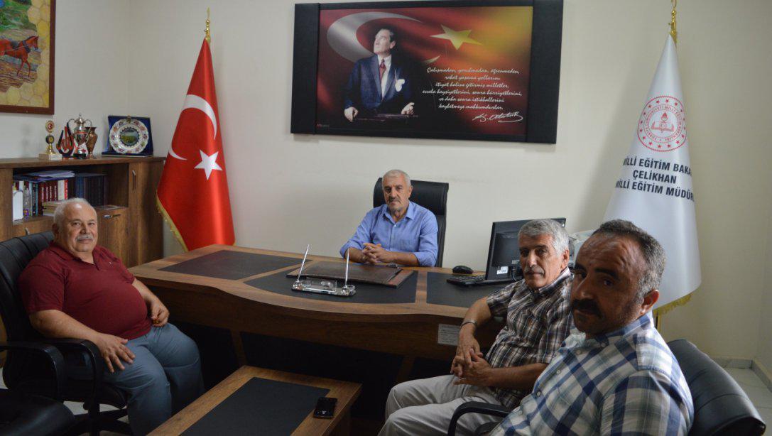 Türk Eğitim Sen Adıyaman, Besni ve Çelikhan Temsilcileri İlçe Milli Eğitim Müdürümüzü Ziyaret Etti